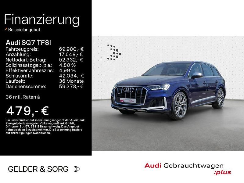 Navarrablau metallic Gebraucht 2022 Audi SQ7 Ambiente SUV | 69.980 € - Bild 1/4