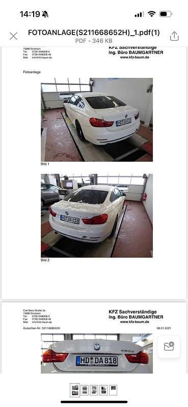 Gebraucht BMW 420 184 PS (135 kW) 2014 Weiß Coupé