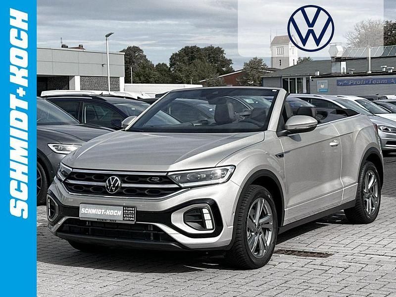 Silber Gebraucht 2025 VW T-Roc Cabriolet R-line Cabrio | 39.950 € (Teuer) - Bild 1/4