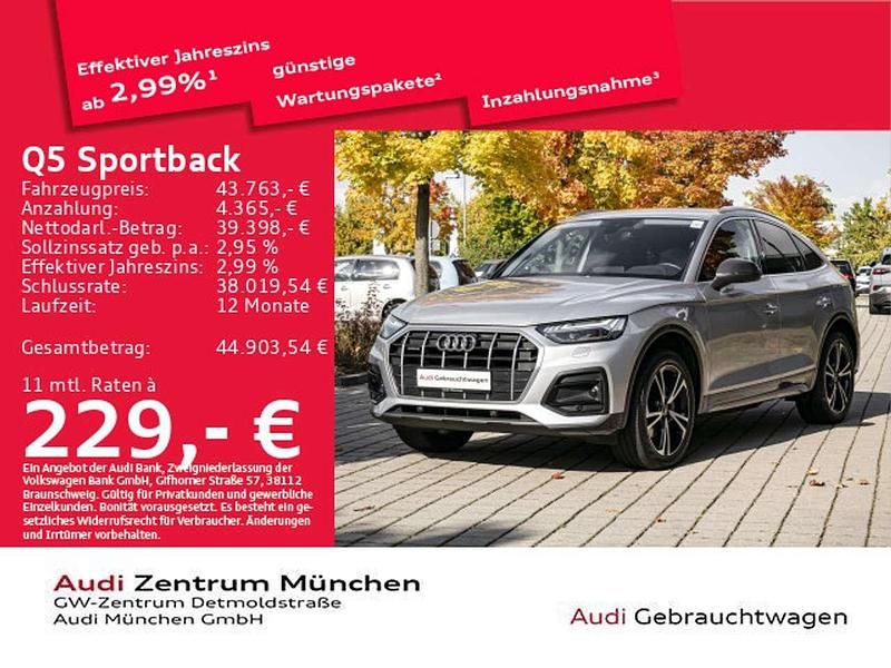 Florettsilber metallic Gebraucht 2023 Audi Q5 Advanced SUV | 43.214 € (Etwas zu teuer) - Bild 1/2