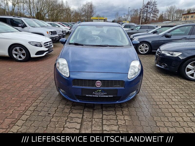 Gebraucht Fiat Grande Punto Emotion 90 PS (66 kW) 2008 Blau Kleinwagen