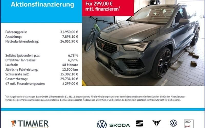 Gebraucht Cupra Ateca Limited Edition 301 PS (221 kW) 2021 Rodium grau SUV