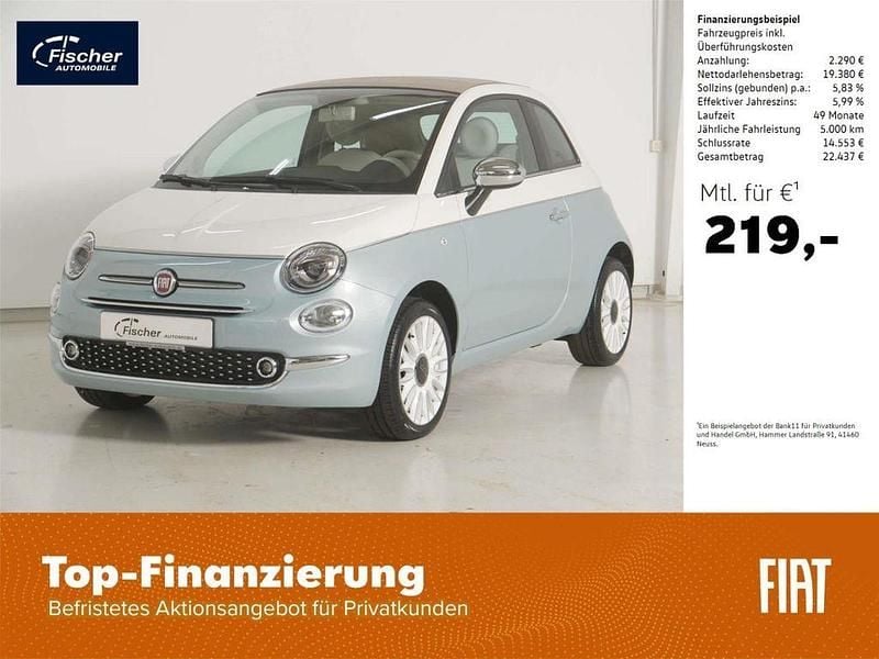 Weiss Gebraucht 2024 Fiat 500C Collezione Cabrio | 20.980 € (Teuer) - Bild 1/4