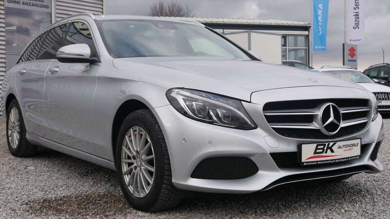 Iridiumsilber metalliclack Gebraucht 2015 Mercedes C200 Kombi | 12.990 € (Fairer Preis) - Bild 1/4