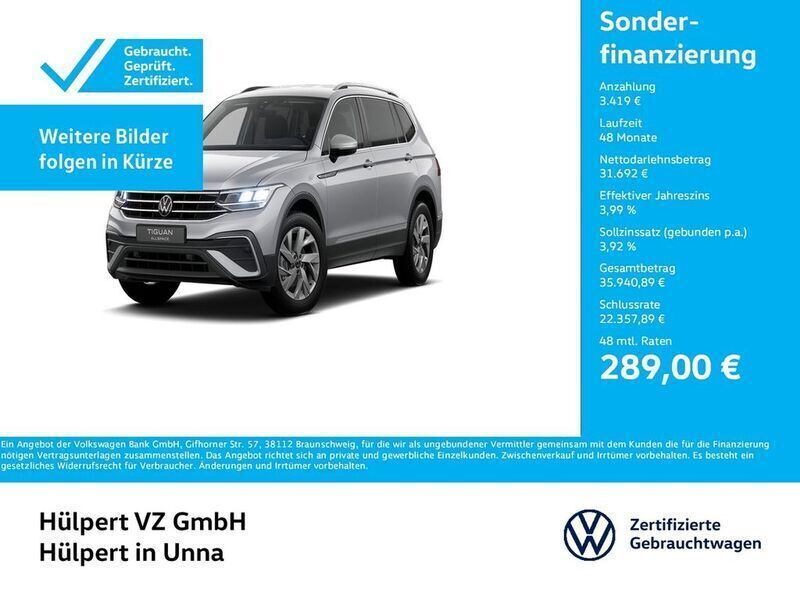 Silber Gebraucht 2024 VW Tiguan Allspace Life SUV | 35.111 € (Fairer Preis) - Bild 1/4