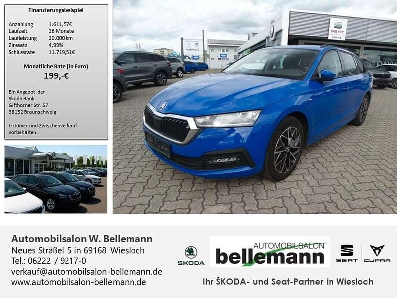 Blau Gebraucht 2022 Skoda Octavia Clever Kombi | 18.390 € (Guter Preis) - Bild 1/4