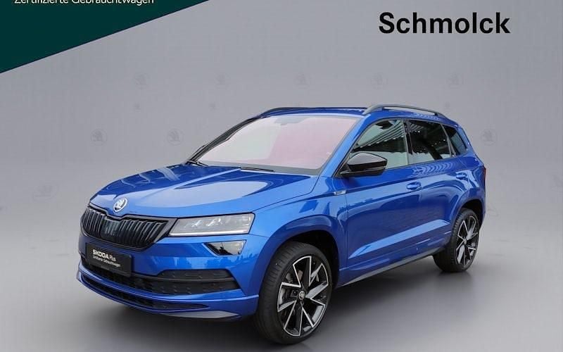 Blau Gebraucht 2021 Skoda Karoq SportLine SUV | 26.490 € (Fairer Preis) - Bild 1/4