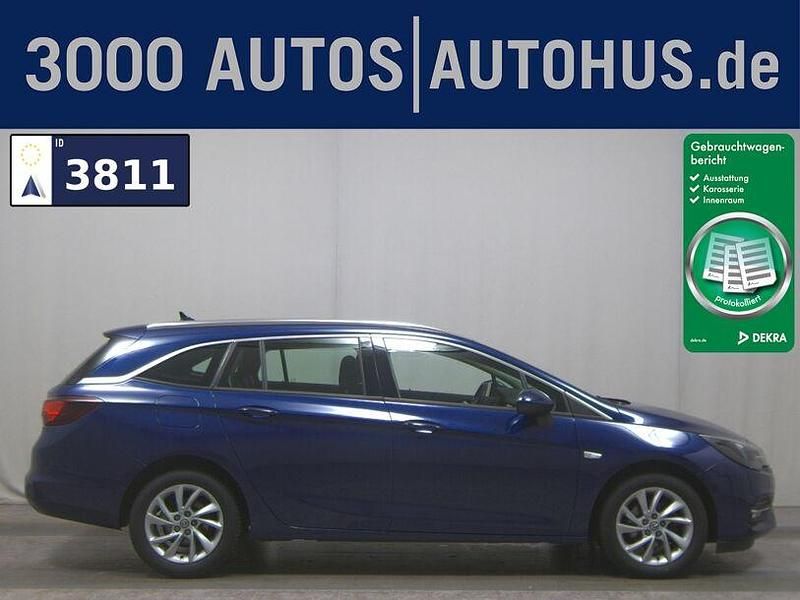 Blau Gebraucht 2021 Opel Astra Elegance Kombi | 7.280 € (Guter Preis) - Bild 1/4