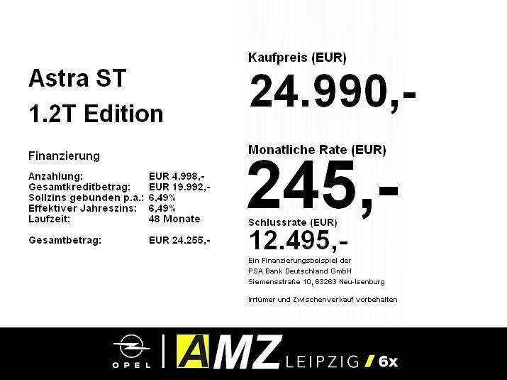 Gebraucht Opel Astra Edition 110 PS (80 kW) 2026 Grafik grau Kombi