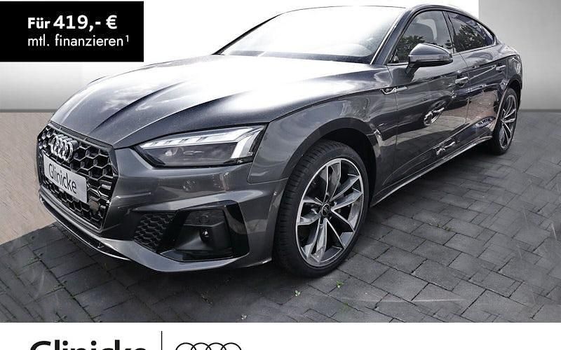 Grau Gebraucht 2024 Audi A5 Sportback S-Line Limousine | 39.390 € (Superpreis) - Bild 1/3