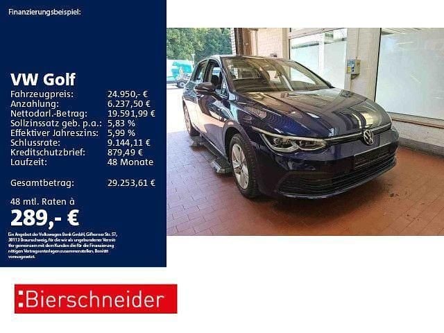 Blau Gebraucht 2023 VW Golf VIII Life Limousine | 24.950 € (Guter Preis) - Bild 1/3