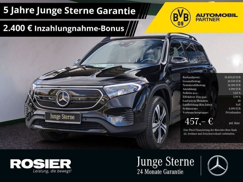 Schwarz / nachtschwarz Gebraucht 2023 Mercedes EQB250 Night SUV | 33.440 € (Fairer Preis) - Bild 1/4
