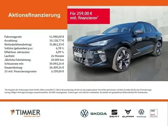 Gebraucht Cupra Terramar VZ 265 PS (194 kW) 2025 Midnight schwarz metallic SUV