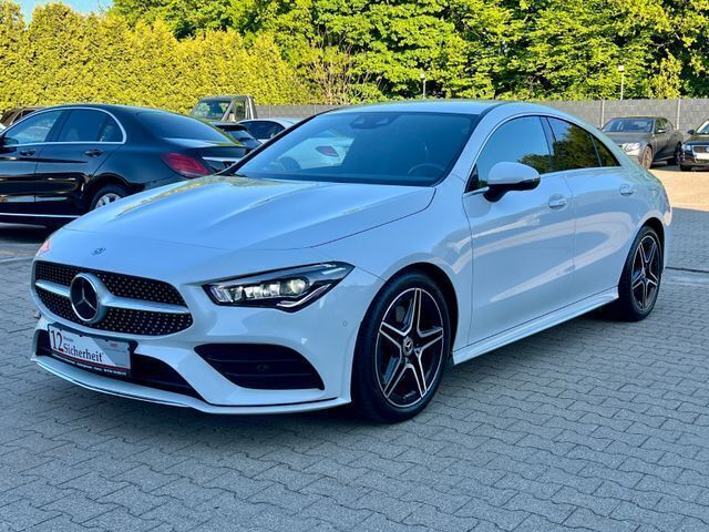 Digitalweiss metalliclack Gebraucht 2021 Mercedes CLA250 AMG line Limousine | 33.990 € (Guter Preis) - Bild 1/4