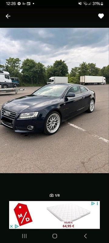 Usata Audi A5 211 CV (155 kW) 2009 Blu Coupé