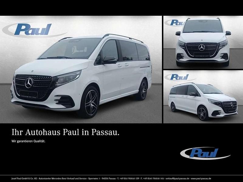 Weiss bergkristallweiß metalli Gebraucht 2024 Mercedes V250 Avantgarde Van / Kleinbus | 85.900 € - Bild 1/4