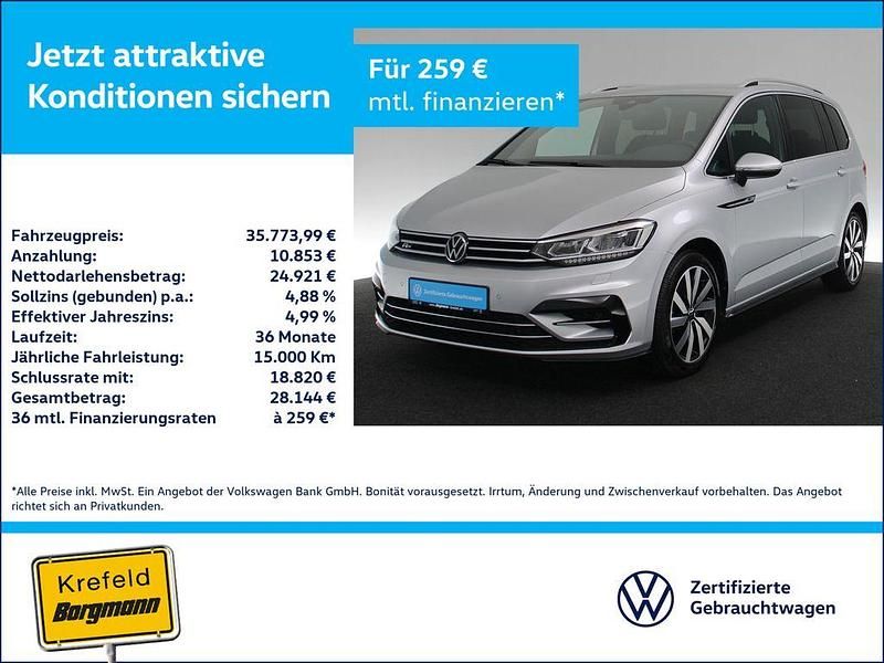 Silber / reflexsilber Gebraucht 2024 VW Touran Highline Van / Kleinbus | 35.774 € (Fairer Preis) - Bild 1/4
