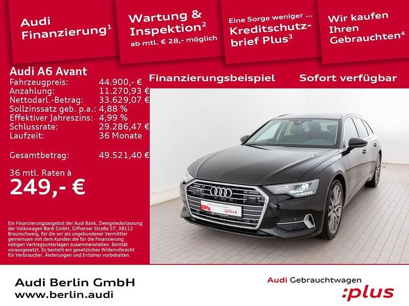 Mythosschwarz metallic Gebraucht 2022 Audi A6 Sport Kombi | 44.900 € (Fairer Preis) - Bild 1/3