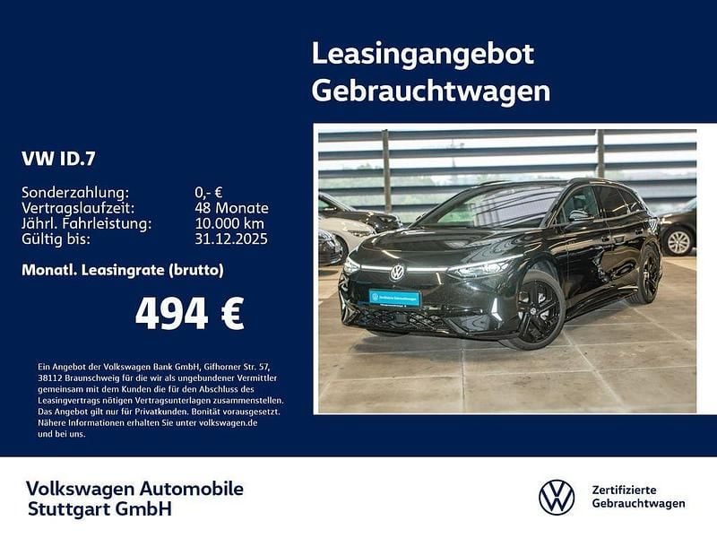 Schwarz Gebraucht 2025 VW ID.7 GTX Limousine | 52.930 € (Teuer) - Bild 1/4