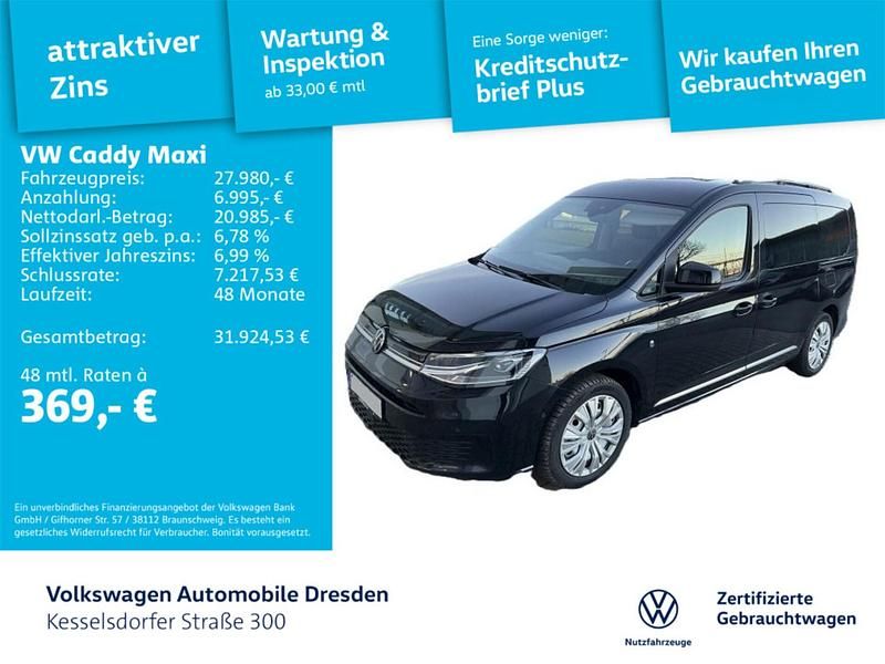 Gebraucht VW Caddy Maxi Style 122 PS (89 kW) 2023 Van / Kleinbus