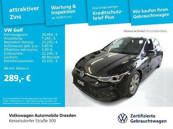 Deep black perleffekt Gebraucht 2021 VW Golf VIII GTD Limousine | 28.490 € (Fairer Preis) - Bild 1/2