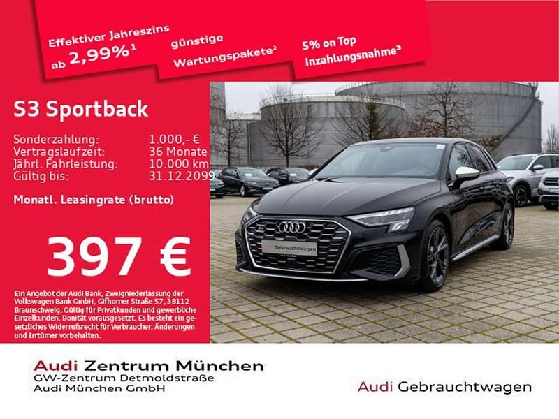 Mythosschwarz metallic Gebraucht 2024 Audi S3 Basis Limousine | 36.993 € (Superpreis) - Bild 1/1
