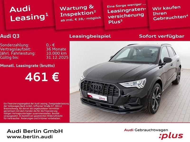 Mythosschwarz metallic Gebraucht 2024 Audi Q3 Advanced Plus SUV | 41.400 € (Etwas zu teuer) - Bild 1/3