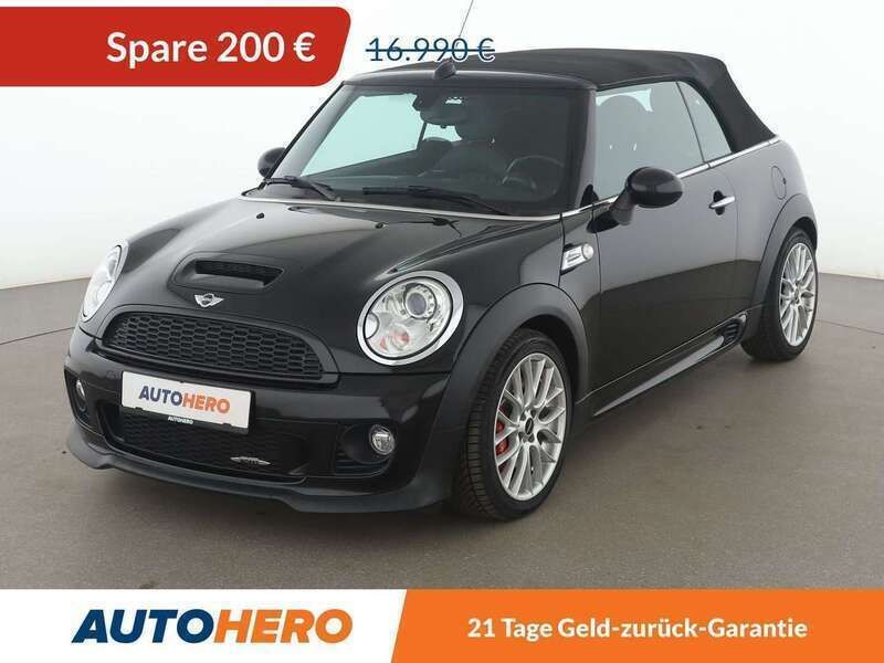 Schwarz Gebraucht 2014 Mini John Cooper Works Cabriolet Cabrio | 16.790 € (Etwas zu teuer) - Bild 1/3