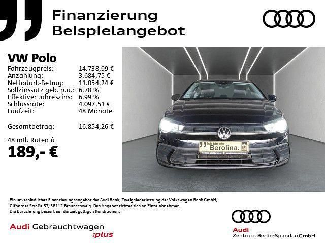 Schwarz Gebraucht 2023 VW Polo Life Kleinwagen | 14.739 € (Guter Preis) - Bild 1/4