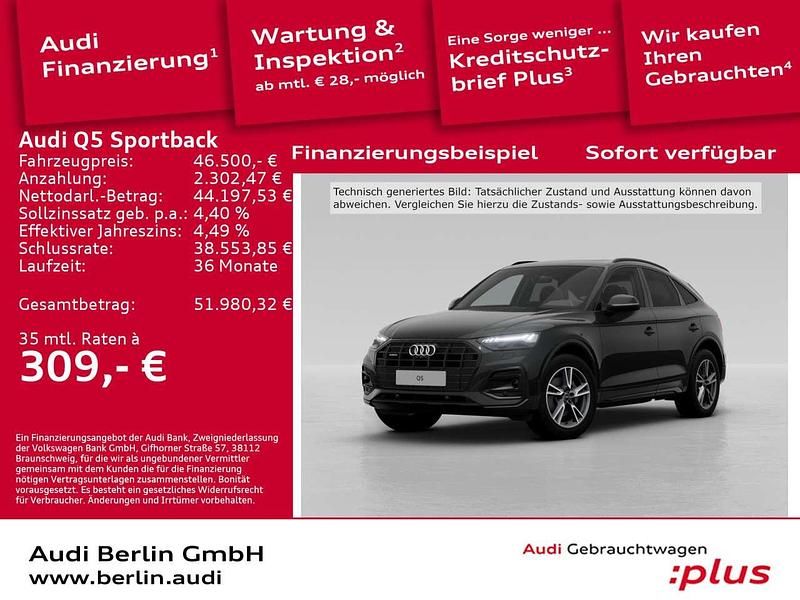 Mythosschwarz metallic Gebraucht 2025 Audi Q5 Advanced Plus SUV | 46.500 € (Superpreis) - Bild 1/3