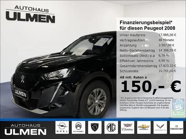 Schwarz Gebraucht 2022 Peugeot e-2008 Active SUV | 17.985 € (Guter Preis) - Bild 1/4