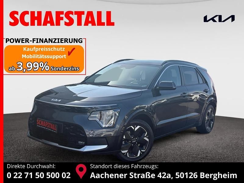 Grau ((agt) interstellar grau met.) Gebraucht 2023 Kia e-Niro Inspiration SUV | 28.979 € (Etwas zu teuer) - Bild 1/3