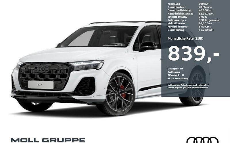 Gletscherweiss metallic Neu 2025 Audi Q7 S-Line SUV | 100.990 € - Bild 1/3