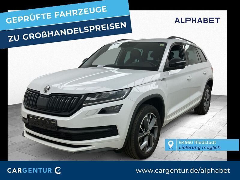Moon weiss perleffekt Gebraucht 2020 Skoda Kodiaq SportLine SUV | 26.190 € (Fairer Preis) - Bild 1/2