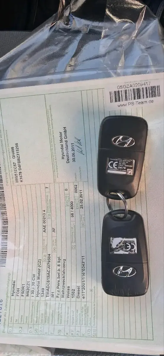Gebraucht Hyundai i30 2011 Weiß Kombi
