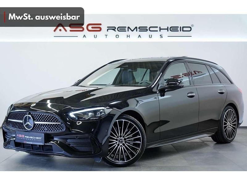 Schwarz Gebraucht 2024 Mercedes C300 AMG line Kombi | 55.990 € - Bild 1/3