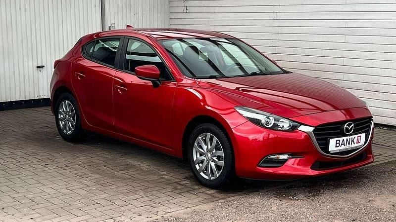 Gebraucht Mazda 3 101 PS (74 kW) 2017 Rubinrot metallic Limousine