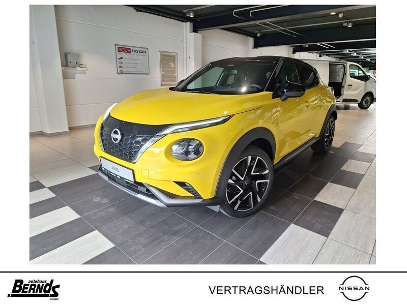Iconic yellow metallic/dach in Neu 2025 Nissan Juke SUV | 30.285 € (Fairer Preis) - Bild 1/4