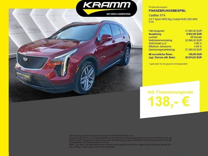 Gebraucht Cadillac XT4 230 PS (169 kW) 2021 Rot SUV
