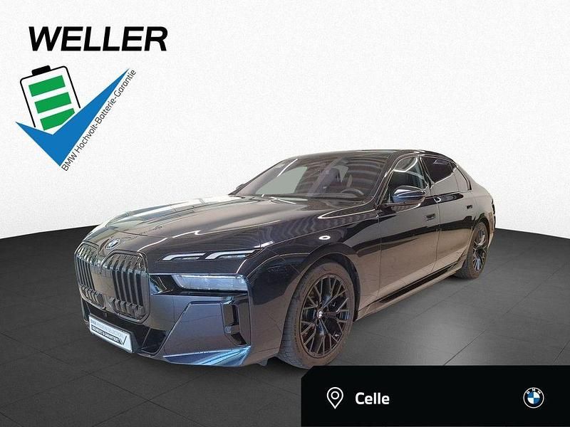 Carbonschwarz (schwarz) Gebraucht 2024 BMW i7 M Sport Limousine | 75.950 € - Bild 1/3