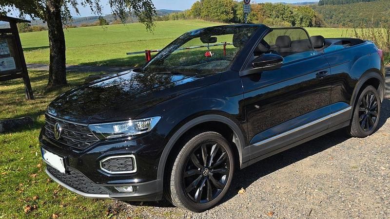 Schwarz Gebraucht 2021 VW T-Roc Cabriolet Style Cabrio | 19.500 € (Superpreis) - Bild 1/4
