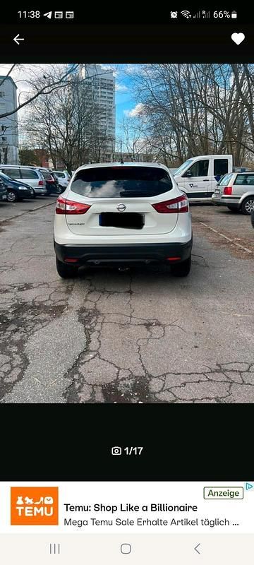 Weiß Gebraucht 2015 Nissan Qashqai SUV | 8.700 € (Superpreis) - Bild 1/4