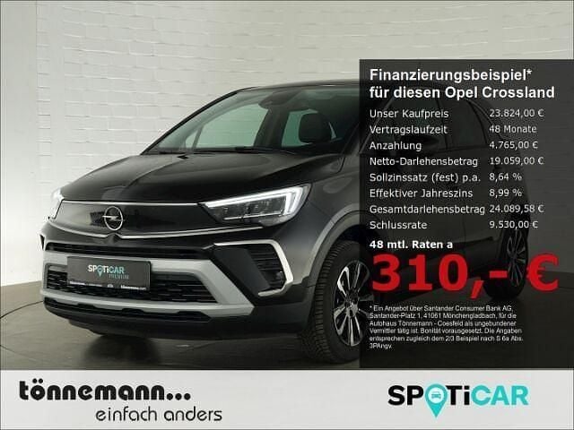 Karbon schwarz (metallic) Gebraucht 2024 Opel Crossland Elegance SUV | 23.824 € (Fairer Preis) - Bild 1/4