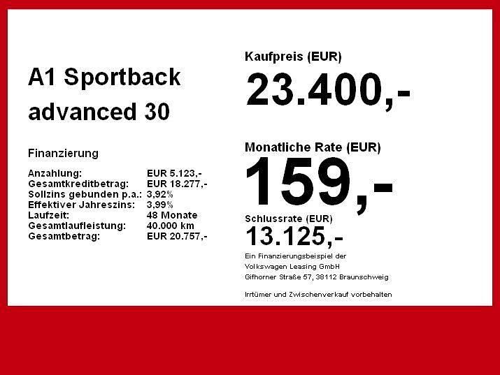 Gebraucht Audi A1 Sportback Advanced Plus 116 PS (85 kW) 2025 Grau Kleinwagen