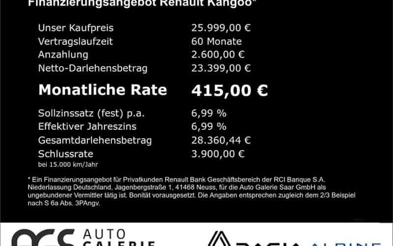 Schwarz Gebraucht 2024 Renault Kangoo Techno Van / Kleinbus | 25.999 € (Fairer Preis) - Bild 1/1