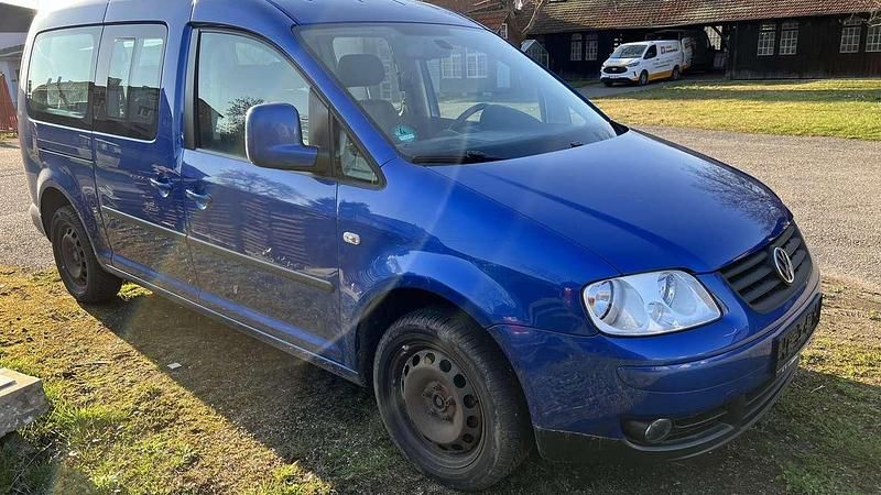 Gebraucht VW Caddy Maxi Life Team 109 PS (80 kW) 2010 Ravennablau metallic Van / Kleinbus