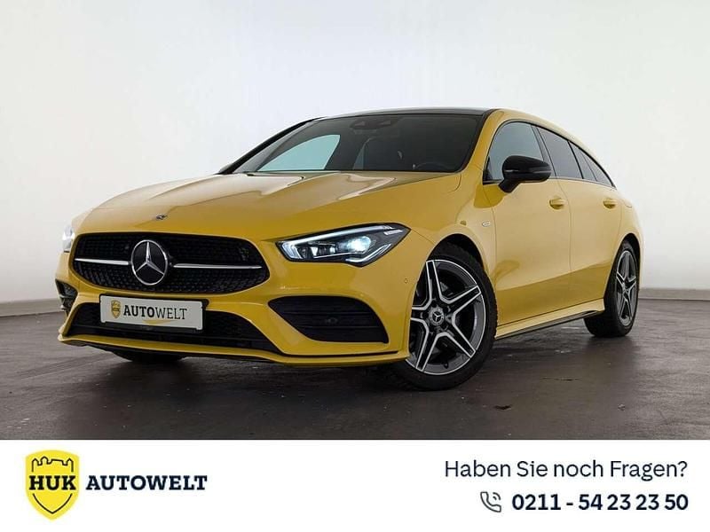 Gelb Gebraucht 2020 Mercedes CLA250 Shooting Brake AMG line Kombi | 27.560 € (Guter Preis) - Bild 1/3