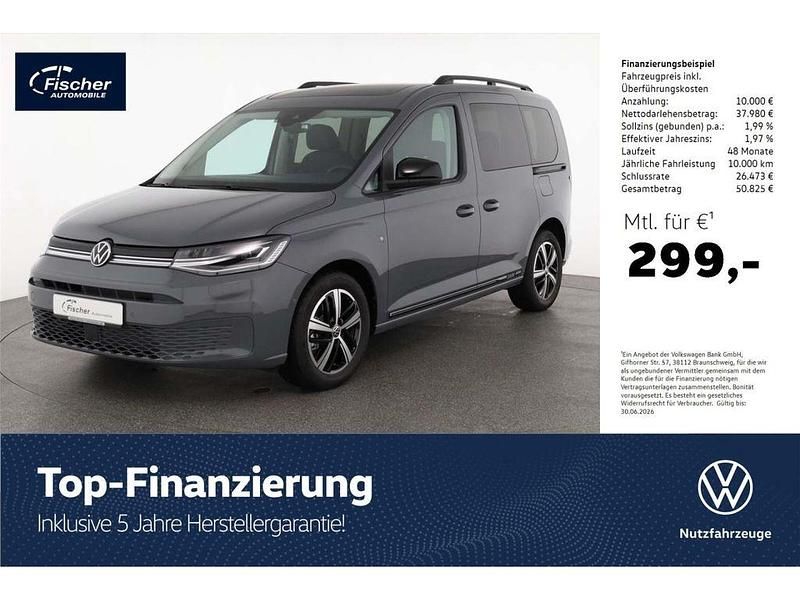 Neu VW Caddy Dark Label 122 PS (89 kW) 2025 Grau Van / Kleinbus