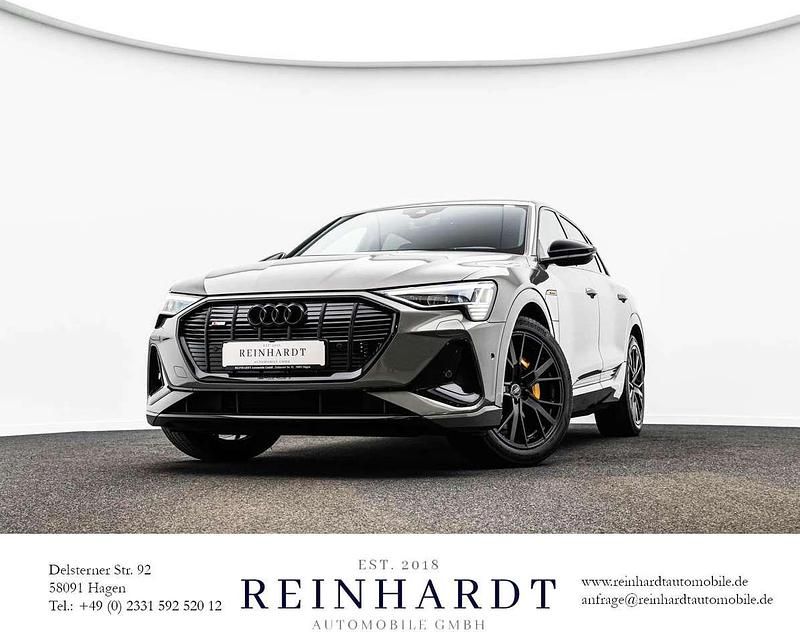 Chronosgrau metallic Gebraucht 2022 Audi e-tron Black Edition SUV | 31.520 € (Superpreis) - Bild 1/3