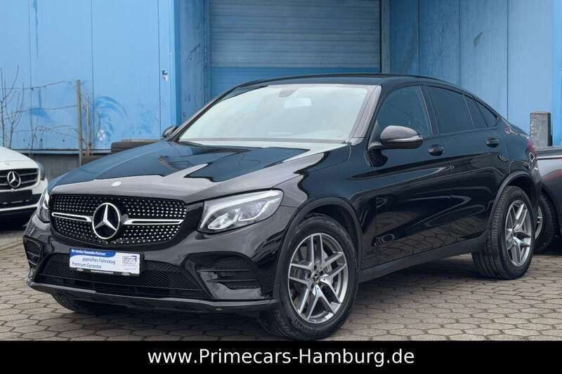 Schwarz Gebraucht 2017 Mercedes GLC220 AMG line Coupé | 31.990 € (Fairer Preis) - Bild 1/4
